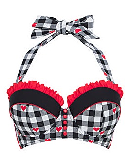 Joe Browns Gingham Wired Bikini Top