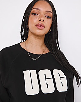 UGG Madeline Fuzzy Logo Lounge Sweater