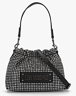 Love Moschino Sparkling Black Bucket Bag