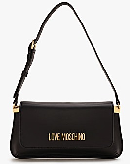 Love Moschino Logo Daily Black Shoulder Bag