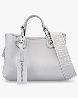 Emporio Armani X Small Grey Cross-Body Shopper Bag