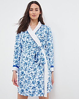 Joe Browns Cotton Floral and Spot Dressing Gown