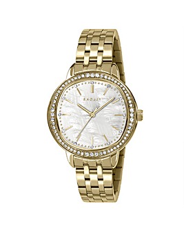 Radley Gold Plated 36mm MOP Stone Set SS Bracelet