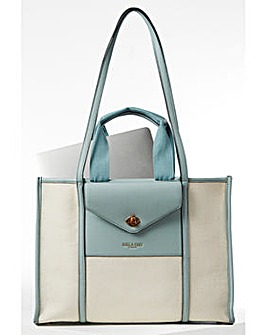 Luella Grey Giselle Blue Laptop Tote