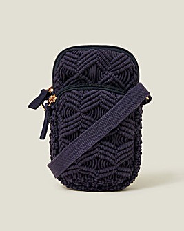 Accessorize Macrame Phone Bag