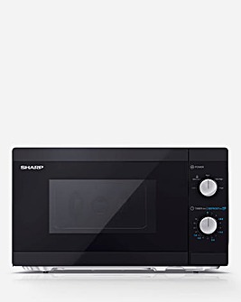 Sharp 20L Solo Manual Control Black Microwave