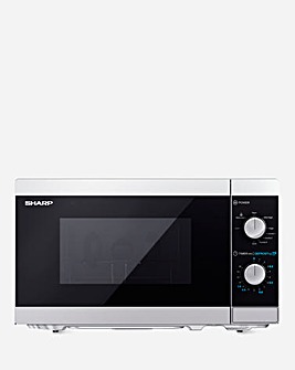 Sharp 20L Grill Manual Control Silver Microwave