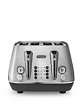 De'Longhi CTI4003.M Distinta X 4 Slice Stainless Steel Toaster