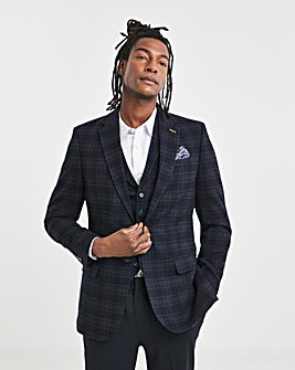 Joe Browns Navy Check Suit Jacket