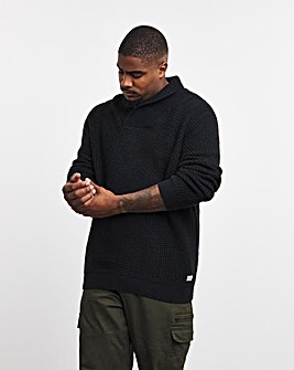 Jack & Jones Standford Knit Shawl Neck Jumper