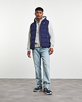 Voi Quilted Navy Gilet