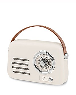 Reflex Active Retro Radio & Speaker - Cream