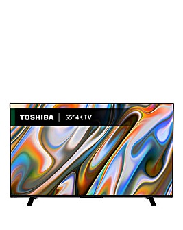 Toshiba 55UV2F53DBU 55in Smart TV 4K UHD HDR LCD Freely TV with Amazon Alexa