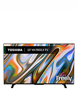 Toshiba 55UV2F53DBU 55in Smart TV 4K UHD HDR LCD Freely TV with Amazon Alexa