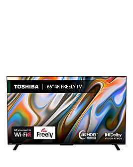 Toshiba 65UV2F53DBU 65in Smart TV 4K UHD HDR LCD Freely TV with Amazon Alexa