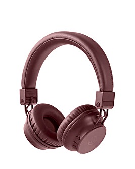 Reflex Active Play Wireless Foldable On Ear Headphones - Burgundy