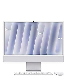 Apple iMac (M4, 2024) 24in Retina 4.5K, 10-core CPU, 10-core GPU, 256GB - Silver