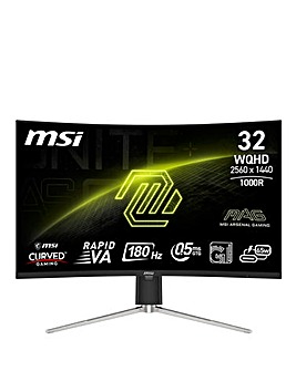 MSI MAG 325CQRF QD E2 32in WQHD 180Hz HDR AI Vision Curved Gaming Monitor