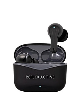 Reflex Active Black Noise Cancelling Bluetooth Earbuds