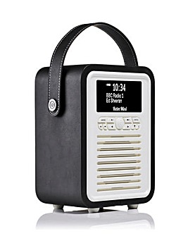 VQ Retro Mini DAB Radio - Black