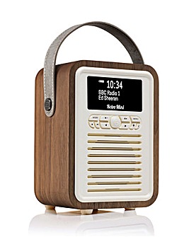 VQ Retro Mini DAB Radio - Walnut