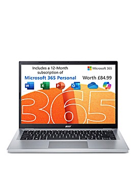 Acer Aspire Go 14 Laptop Slim - 14in FHD ComfyView Intel N200 4GB 256GB