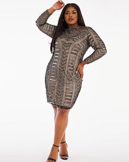 joanna hope frill midi lace dress