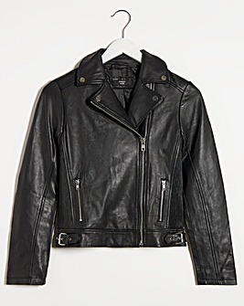 Joanna Hope Fringe Leather Jacket