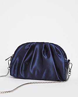 Mini Satin Ruched Multiwear Bag