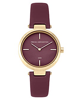 Ladies French Connection Round Dial Strap Watch