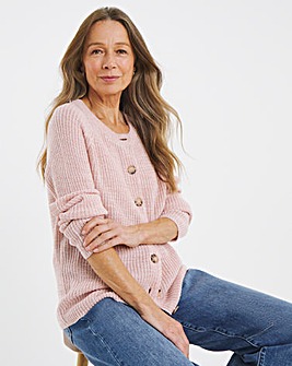 Blush Raglan Long Sleeve Cardigan