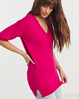 Grey Marl Short Sleeve Tunic