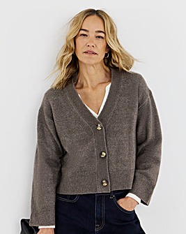 Wide Sleeve V Neck Cardigan
