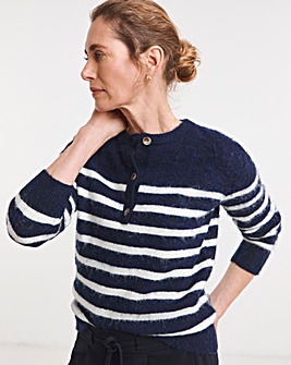 Breton Stripe Henley Jumper