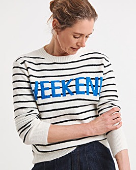 Stripe Knitted Sweatshirt