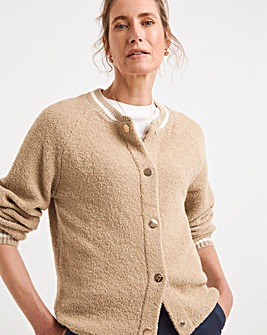 Boucle Knitted Bomber