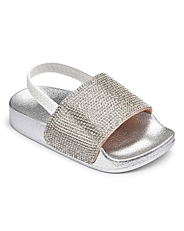 Elasticated Back Jewel Sliders