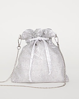 Diamante Pouch Bag
