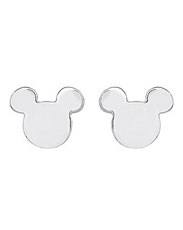 Disney Mickey Sterling Silver Head Stud Earrings