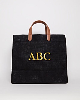 Personalised Canvas Structured Tote