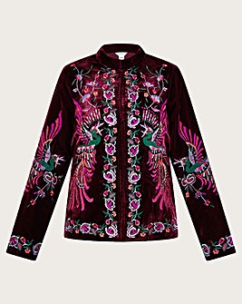 Monsoon Verina Embroidered Velvet Jacket
