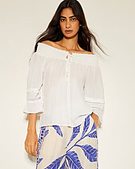 Monsoon Ava Off-The-Shoulder Smock Top