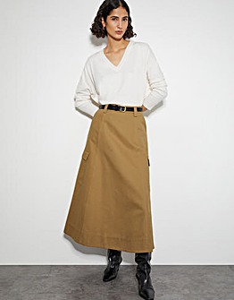 Monsoon Hanna Cargo Maxi Skirt