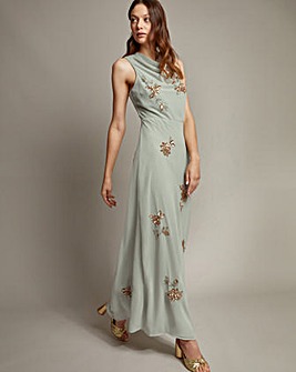 Monsoon Sarah Embellished Maxi Dress