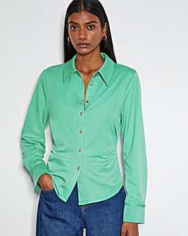 Monsoon Julia Ruched Side Jersey Shirt