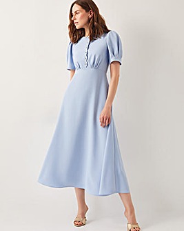 Monsoon Ruth Scallop Trim Midi Dress