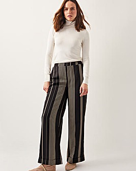 Monsoon Andi Stripe Wide Leg Trousers