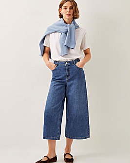 Monsoon Jenna Wide Leg Crop Jeans