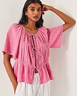 Monsoon Marlee Tie-Front Top