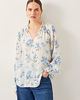 Monsoon Sarah Sheer Floral Blouse